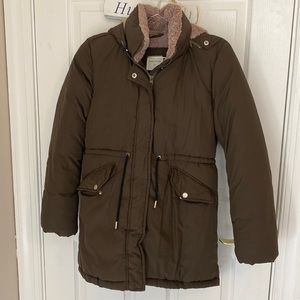 Basic House Winter Jacket - Dark Green - Medium (fit Small)